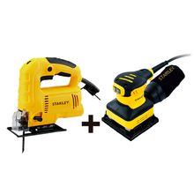 Caladora 600W + SS24-B3 lijadora orbital 1/4" 240W STANLEY