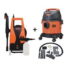 Hidrolavadora 1400W + BDWD10-B3 Aspiradora 1200W B&D