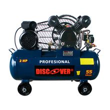 Compresor pistón polea 2HP 55L 115PSI 4.3CFM DISCOVER