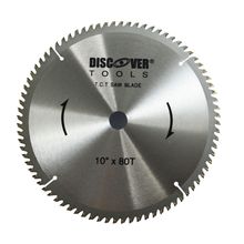 Disco sierra circular 10" corte aluminio TCT 80Dx7/8" DISCOVER