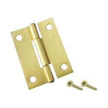 Bisagra común cobrizada con tornillos 2"