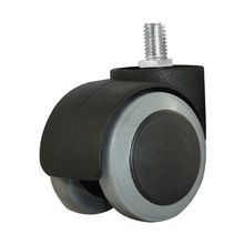 Rodachina doble rueda bicolor rosca 3/8" 2"