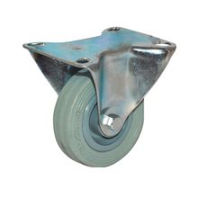 Rodachina fija industrial, Gris 125 mm 5"