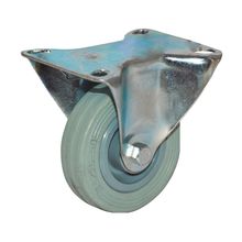 Rodachina fija industrial, Gris 75 mm 3"
