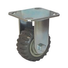 Rodachina fija PVC, t/industrial Gris 125 mm 5"