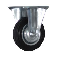 Rodachina fija t/mediano negra 100 mm 4"