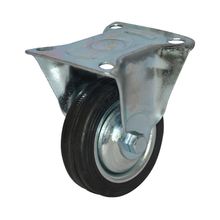 Rodachina fija t/mediano negra 75 mm 3"