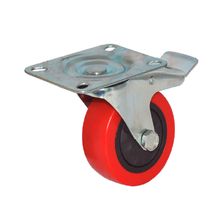Rodachina giratoria con freno PVC 75 mm 3"