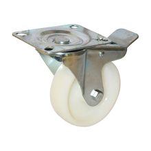 Rodachina giratoria con freno, industrial, nylon 100 mm 4"