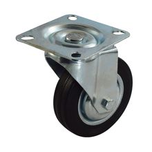 Rodachina giratoria t/mediano negra 100 mm 4"