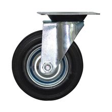Rodachina giratoria t/mediano negra 125 mm 5"