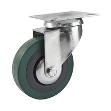Rodachina R L P giratoria en caucho gris 2"