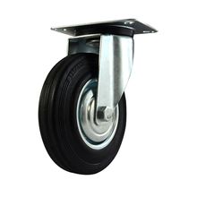 Rodachina R L P giratoria Industrial rueda labrada 3"