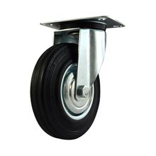 Rodachina R L P giratoria Industrial rueda labrada 4"