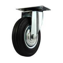 Rodachina R L P giratoria Industrial rueda labrada 5"