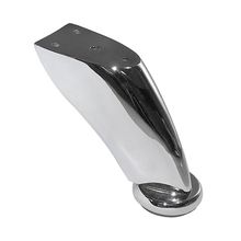 Pata metálica para mueble cromada 90 mm