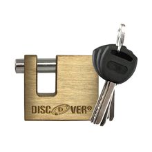 Candado rectangular bronce llave DISCOVER 70 mm