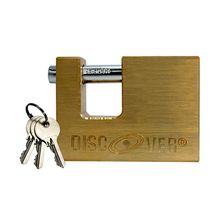 Candado rectangular bronce macizo DISCOVER 60 mm