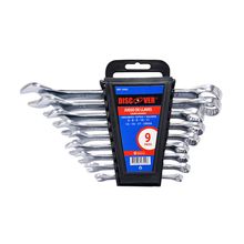 Llave mixta polichad cromo-vanadio 9 piezas 6 a 19 mm