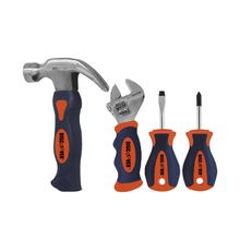 Juego 4 piezas STUBY Martillo Llave Destornillador Pala y Phillips