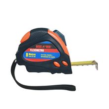 Flexómetro caucho doble boton DISCOVER 25mm X 8m