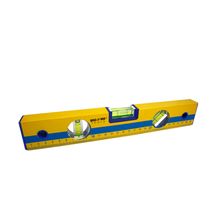 Nivel aluminio 3 burbujas color naranja DISCOVER 24"