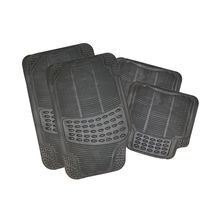 Tapete de goma para carro Jgo 4 pz Negro