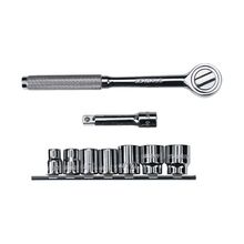 Copas con Ratchet-Ext Jgo 11 Pz 3/8" STANLEY 10 a 19mm