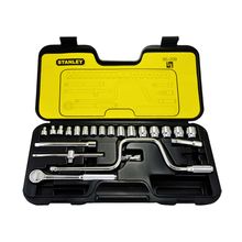 Copas con Ratchet Jgo 23 Pzs 3/8" STANLEY6 a 22mm