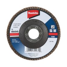 Disco flap óxido aluminio Grano 80 4.1/2"  MAKITA