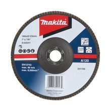 Disco flap óxido aluminio Grano 120   7"  MAKITA