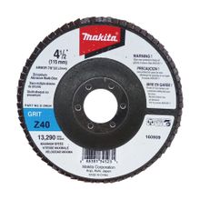 Disco flap en zirconio Grano 40 4.1/2" MAKITA