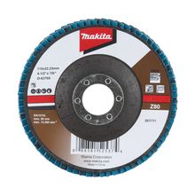 Disco flap en zirconio Grano 80 4.1/2" MAKITA