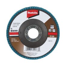 Disco flap en zirconio Grano 120 4.1/2" MAKITA