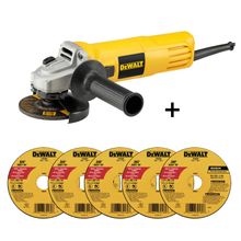 Pulidora 4.1/2" 750W + 5 discos DW8062C DEWALT