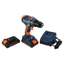 Taladro percutor 1/2" 20V 2 Baterías 2Ah Brushless estuche DISCOVER