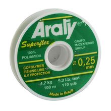 Nylon Natural ARATY SUPERFLEX 100mts 0.45 mm