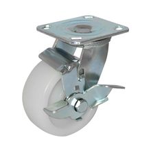 Rodachina giratoria con freno, industrial nylon 125 mm 5"  DISCOVER