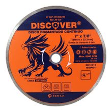 Disco diamantado Continuo 7" DISCOVER 7/8"