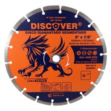 Disco diamantado segmentado 9" DISCOVER 2.4x7x22