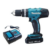 Taladro percutor 1/2 18V + 2 bat + cargador MAKITA DHP453X10