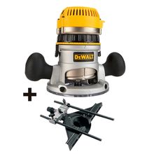 ¡COMBO! Ruteadora Base Fija 1/2" DW616 + Guía Universal DW6913 Dewalt