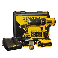 Taladro percutor 1/2 20V+2 batería + estuche STANLEY SCH201C2K