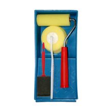 Rodillo con bandeja y Brocha Jgo 4 Pzs 4" DISCOVER