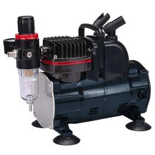 Mini Compresor de aire 1/5 HP para aerógrafo lapicero DISCOVER TC-812