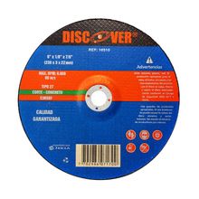 Disco corte concreto 9" T27 DISCOVER 1/8"