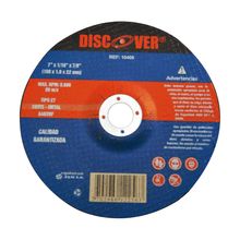 Disco corte metal 7" T27 DISCOVER 1/16"