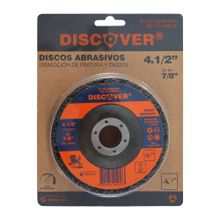 Disco Abrasivo 4.1/2" remoción óxido Discover