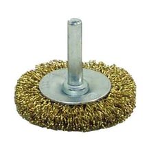 Grata circular 3" cobrizada eje 1/4"