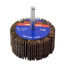 Grata de lija eje de 1/4" DISCOVER grano 60 x 2.1/2"